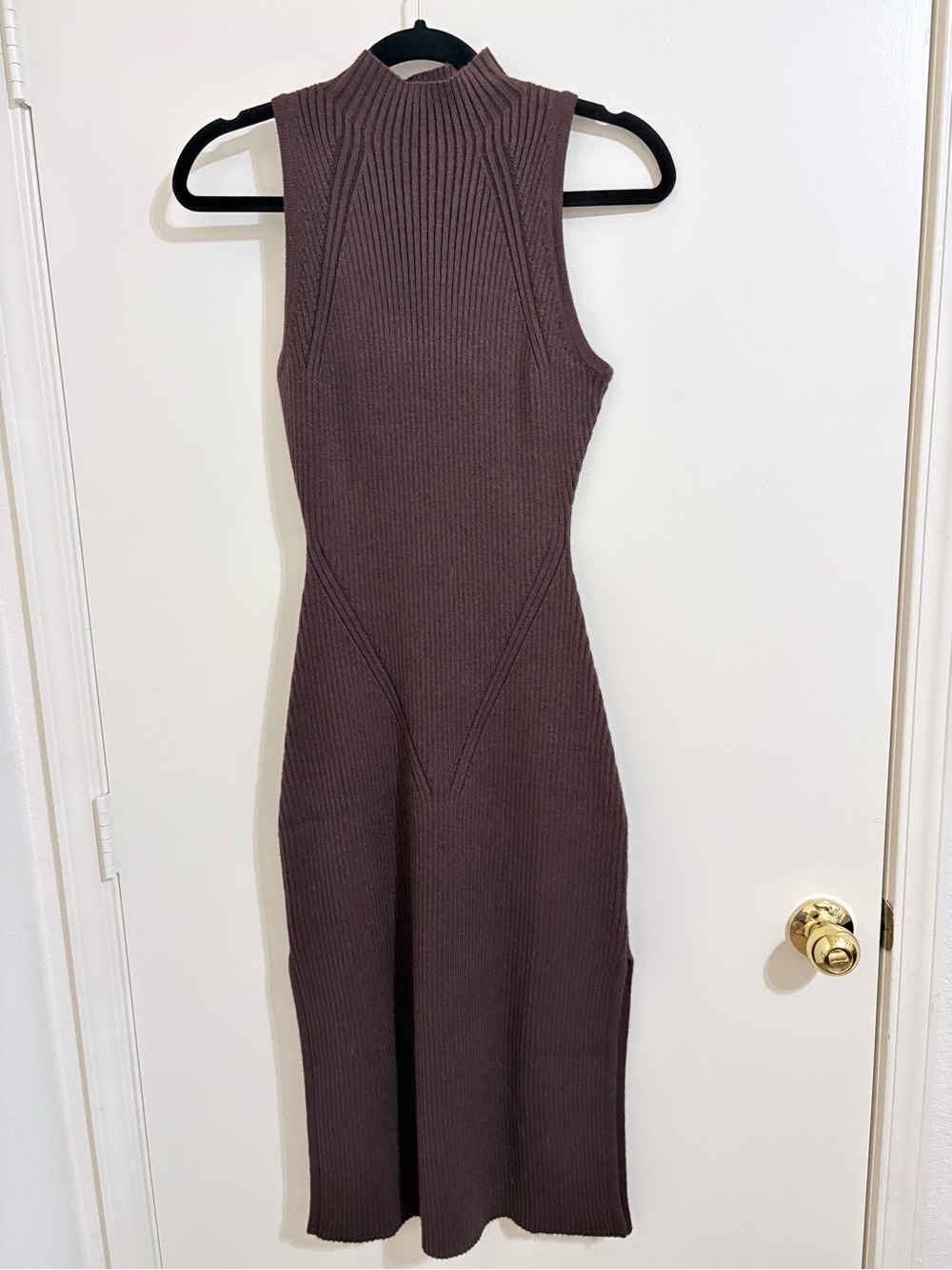 Love Bonito Sleeveless Ribbed Midi Dress in Plum - Women